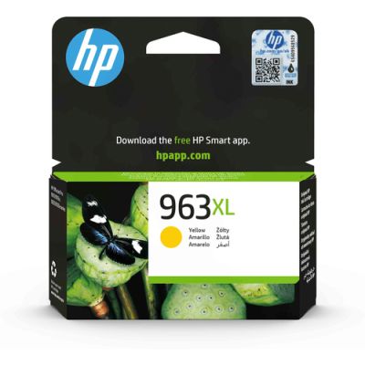HP 963XL originele high-capacity gele inktcartridge, Hoog (XL) rendement, Inkt op pigmentbasis, 22,92 ml, 1600 pagina's, 1 stuk(s)