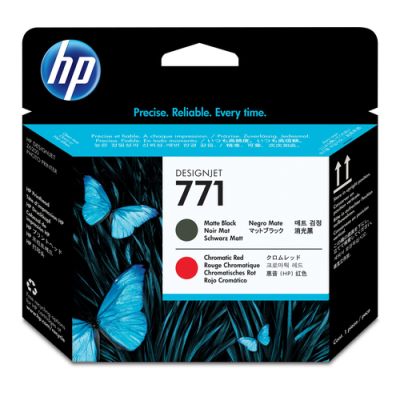 HP 771, HP DesignJet Z6200 Photo Printer series, Inkjet, Mat Zwart, Chromatisch rood, CE017A, Singap