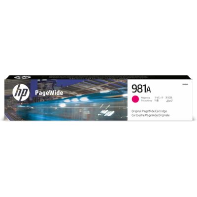 HP 981A originele magenta PageWide cartridge, Normaal rendement, Inkt op pigmentbasis, 69 ml, 6000 p
