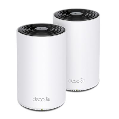 TP-Link Deco XE75 (2-pack), Wit, Intern, 510 m², 0 - 40 °C, -40 - 60 °C, 10 - 90 procent