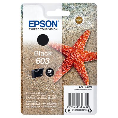 Epson Singlepack Black 603 Ink, Normaal rendement, 3,4 ml, 1 stuk(s)