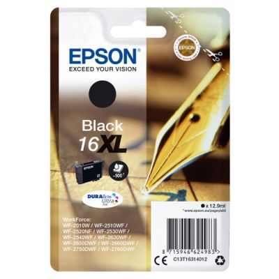Epson Pen and crossword Singlepack Black 16XL DURABrite Ultra Ink, Hoog (XL) rendement, Inkt op pigm