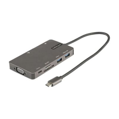 StarTech.com USB C Multiport Adapter, HDMI 4K 30Hz of VGA Travel Dock, 5Gbps USB 3.0 Hub (USB A / US