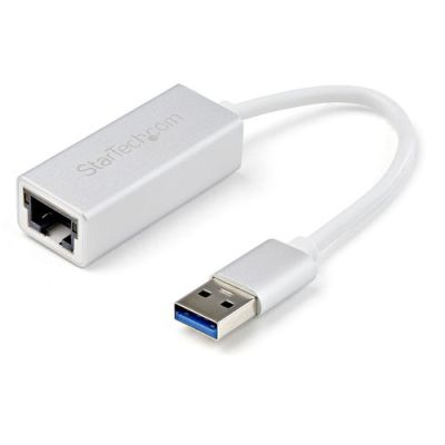 StarTech.com USB 3.0 naar gigabit ethernet netwerkadapter - zilver, Bedraad, USB, Ethernet, 2000 Mbi