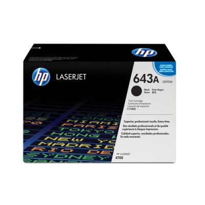 HP 643A originele zwarte LaserJet tonercartridge, 11000 pagina's, Zwart, 1 stuk(s)