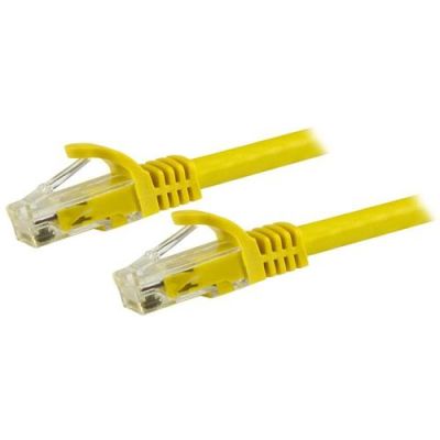 StarTech.com CAT6 kabel patchkabel snagless RJ45 connectors koperdraad ETL 1,5 m geel, 1,5 m, Cat6,