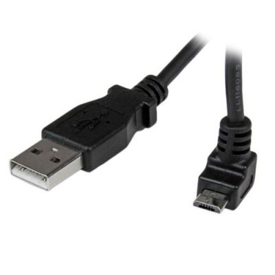 StarTech.com 2 m micro USB-kabel A-naar-micro-B met opwaartse hoek, 2 m, USB A, Micro-USB B, USB 2.0