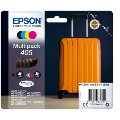 Epson Multipack 4-colours 405 DURABrite Ultra Ink, Normaal rendement, Inkt op pigmentbasis, Inkt op