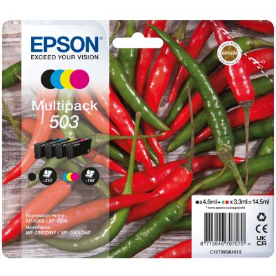 Epson 503, Normaal rendement, 4,6 ml, 3,3 ml, 4 stuk(s), Multi-verpakking