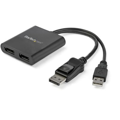 StarTech.com DisplayPort naar DisplayPort Multi-Monitor Splitter 2-poorts MST Hub, DisplayPort, 2x D