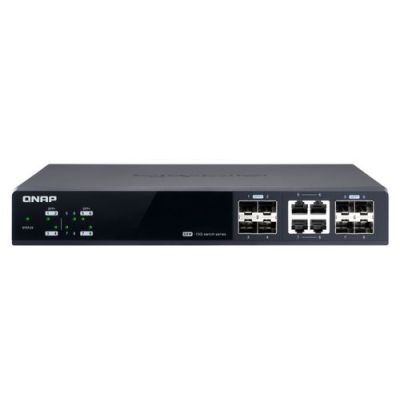 QNAP QSW-M804-4C, Managed, 10G Ethernet (100/1000/10000), Full duplex, Rack-montage