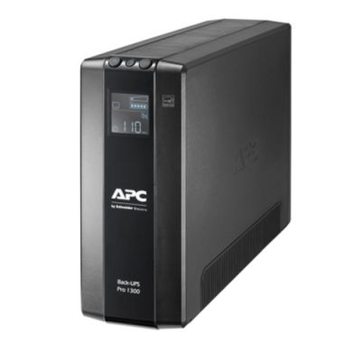 APC Back-UPS PRO BR1300MI - Noodstroomvoeding, 8x C13 uitgang, USB, 1300VA, Line-interactive, 1,3 kV