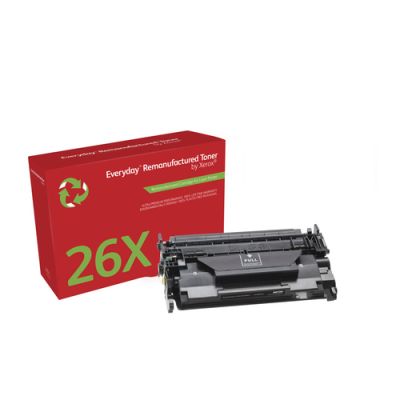 Everyday Remanufactured Everyday Zwart Remanufactured Toner van vervangt HP 26X (CF226X), Hoge Capac