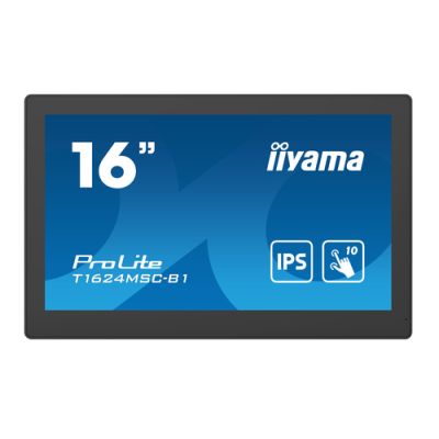 iiyama T1624MSC-B1, Interactief flatscreen, 39,6 cm (15.6"), IPS, 1920 x 1080 Pixels, 24/7