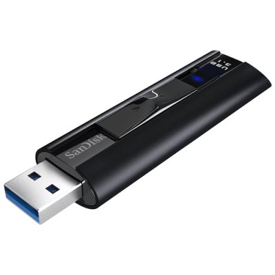 SanDisk Extreme Pro, 256 GB, USB Type-A, 3.2 Gen 1 (3.1 Gen 1), 420 MB/s, Glij, Zwart