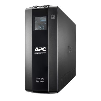 APC Back-UPS PRO BR1600MI - Noodstroomvoeding, 8x C13 uitgang, USB, 1600VA, Line-interactive, 1,6 kV