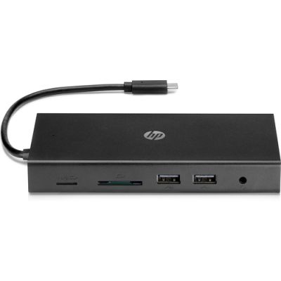 HP USB-C-reishub met meerdere poorten, Bedraad, USB 3.2 Gen 1 (3.1 Gen 1) Type-C, 10,100,1000 Mbit/s