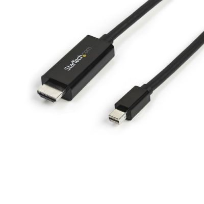 StarTech.com Mini DisplayPort naar HDMI adapterkabel 3 m 4K 30Hz, 3 m, Mini DisplayPort, HDMI, Manne