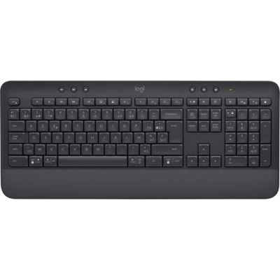 Logitech Signature K650, Volledige grootte (100%), Bluetooth, Membraan keyswitch, AZERTY, Grafiet