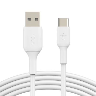 Belkin BoostCharge, 1 m, USB A, USB C, Wit