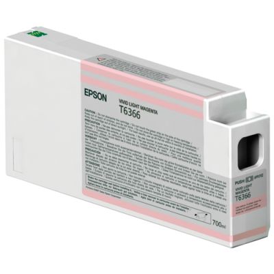 Epson inktpatroon Vivid Light Magenta T636600 UltraChrome HDR 700 ml, Inkt op pigmentbasis, 700 ml,