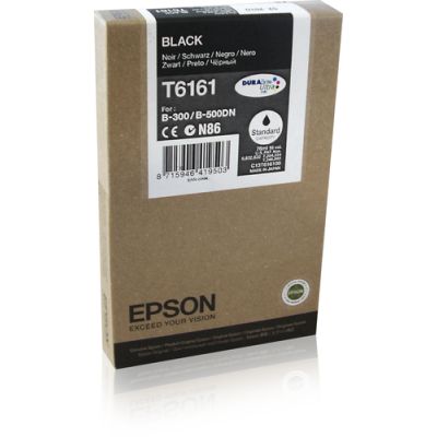 Epson Inkt tank Black T6161 DURABrite Ultra Ink, Inkt op pigmentbasis, 76 ml, 1 stuk(s)