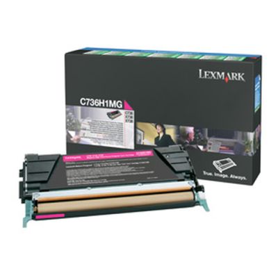 Lexmark C736, X736, X738 10K magenta retourpr. tonercartr., 10000 pagina's, Magenta, 1 stuk(s)