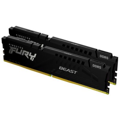 Kingston Technology FURY Beast, 16 GB, 2 x 8 GB, DDR5, 6000 MHz, 288-pin DIMM