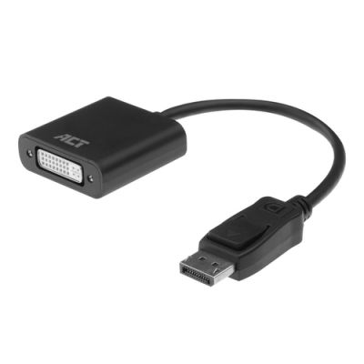 ACT AC7510, 0,15 m, DisplayPort, DVI-D, Mannelijk, Vrouwelijk, Recht