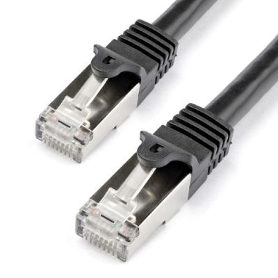 StarTech.com N6SPAT1MBK, 1 m, Cat6, SF/UTP (S-FTP), RJ-45, RJ-45