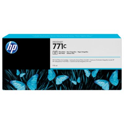 HP 771C zwarte DesignJet fotoinktcartridge, 775 ml, Inkt op pigmentbasis, Inkt op pigmentbasis, 775