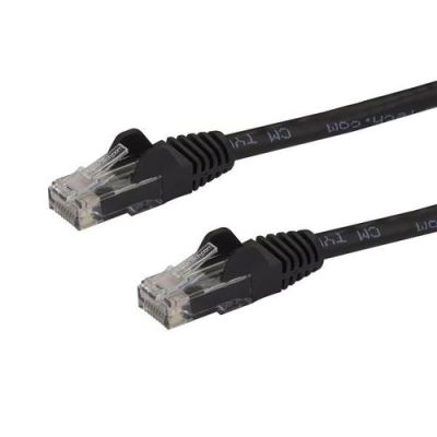 StarTech.com CAT6 kabel patchkabel snagless RJ45 connectors koperdraad ETL 1,5 m zwart, 1,5 m, Cat6,