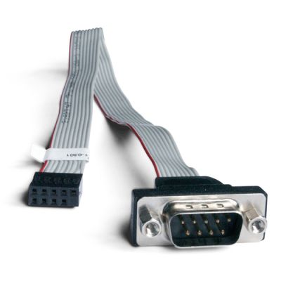 Shuttle H-RS232 - Seriële COM-poortadapter voor PC's (RS232), Zwart, Grijs, 0,32 m, 9-p Sub-D M, 10-