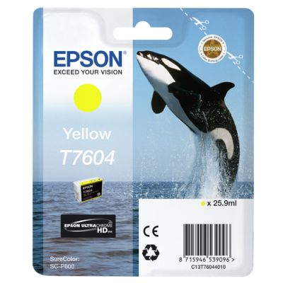 Epson T7604 Geel, Inkt op pigmentbasis, 1 stuk(s)