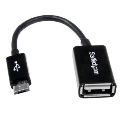 StarTech.com Micro-USB-naar-USB-OTG-hostadapter M/F 12 cm, 0,127 m, Micro-USB B, USB A, USB 2.0, 480