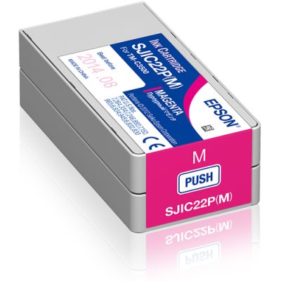 Epson SJIC22P(M): Ink cartridge for ColorWorks C3500 (Magenta), Inkt op pigmentbasis, 1 stuk(s)