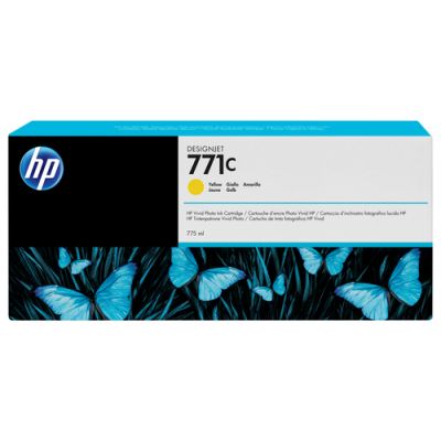 HP 771C gele DesignJet inktcartridge, 775 ml, Inkt op pigmentbasis, 775 ml, 1 stuk(s)
