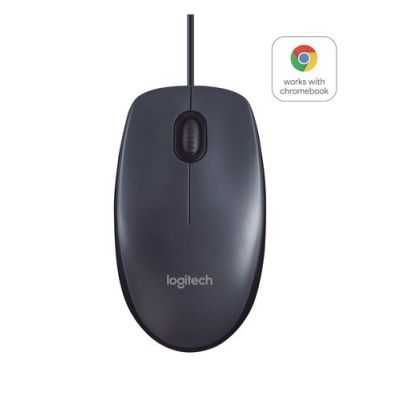 Logitech B100 muis zwart, bedraad