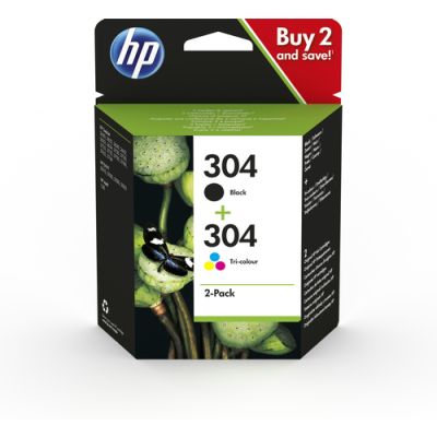 HP 304 Ink Cartridge Combo 2-Pack