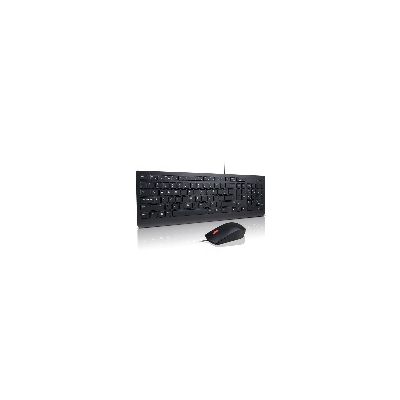 Lenovo 4X30L79921, Volledige grootte (100%), Bedraad, USB, QWERTY, Zwart, Inclusief muis