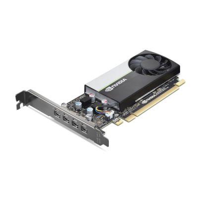 Lenovo NVIDIA T1000, T1000, 4 GB, GDDR6, 128 Bit, 7680 x 4320 Pixels, PCI Express x16 3.0