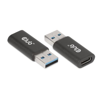 CLUB3D USB 3.2 Gen1 Type A to USB 3.2 Gen1 Type C Adapter M/F, USB A, USB TYPE C, 3.2 Gen 1 (3.1 Gen 1), Zwart