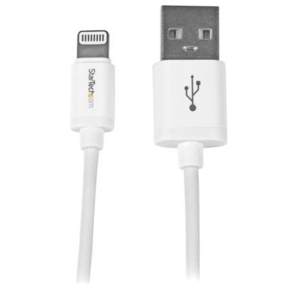 StarTech.com 1 m witte Apple 8-polige Lightning-connector-naar-USB-kabel voor iPhone / iPod / iPad,