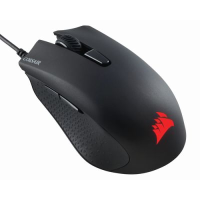 Corsair Harpoon RGB Pro, Rechtshandig, Optisch, USB Type-A, 12000 DPI, Zwart