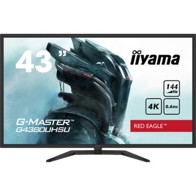 iiyama G-MASTER G4380UHSU-B1, 108 cm (42.5"), 3840 x 2160 Pixels, 4K Ultra HD, LED, 0,4 ms, Zwart
