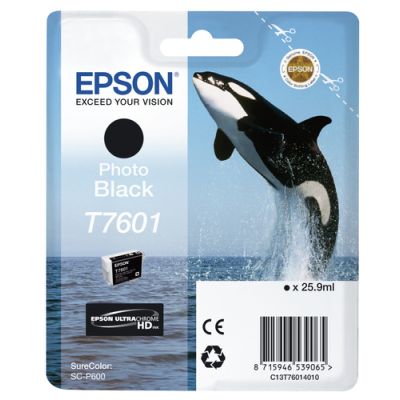 Epson T7601 fotozwart, Pigmentgebaseerde inkt, 25,9 ml, 1 stuk(s)