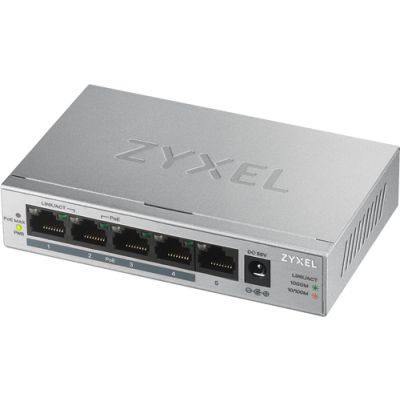Zyxel GS1005HP, Unmanaged, Gigabit Ethernet (10/100/1000), Full duplex, Power over Ethernet (PoE)