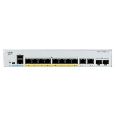 Cisco Catalyst C1000-8T-2G-L, Managed, L2, Gigabit Ethernet (10/100/1000), Full duplex