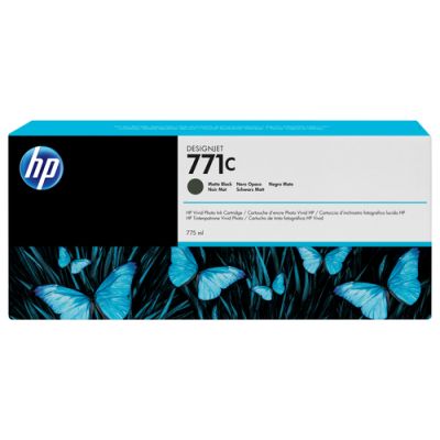 HP 771C matzwarte DesignJet inktcartridge, 775 ml, Inkt op pigmentbasis, Inkt op pigmentbasis, 775 m