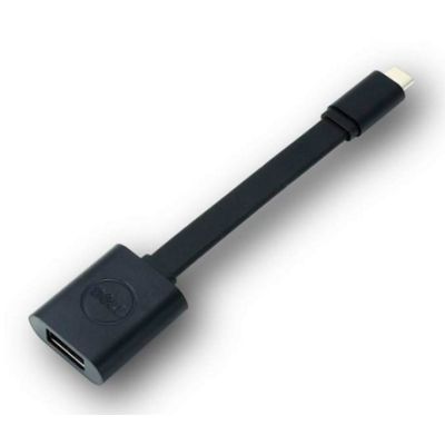 DELL USB-C - USB-A 3.0, 0,131 m, USB-C, USB-A 3.0, Zwart